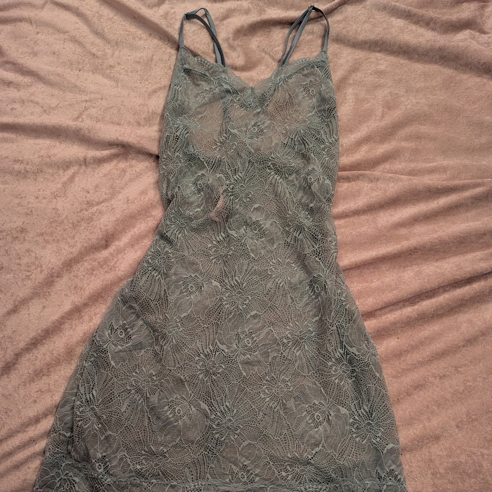 Victoria's Secret Gray Lace Lingerie